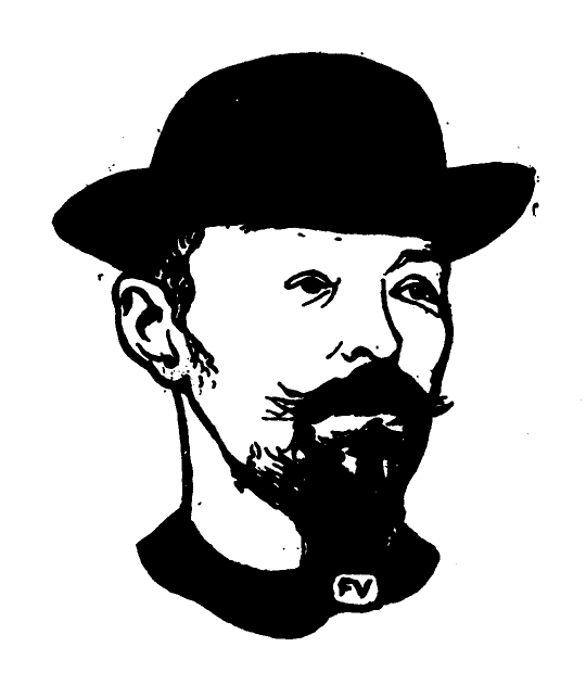 Portrait of Belgian symbolist poet Max Elskamp (1898) – Félix Vallotton Tablo