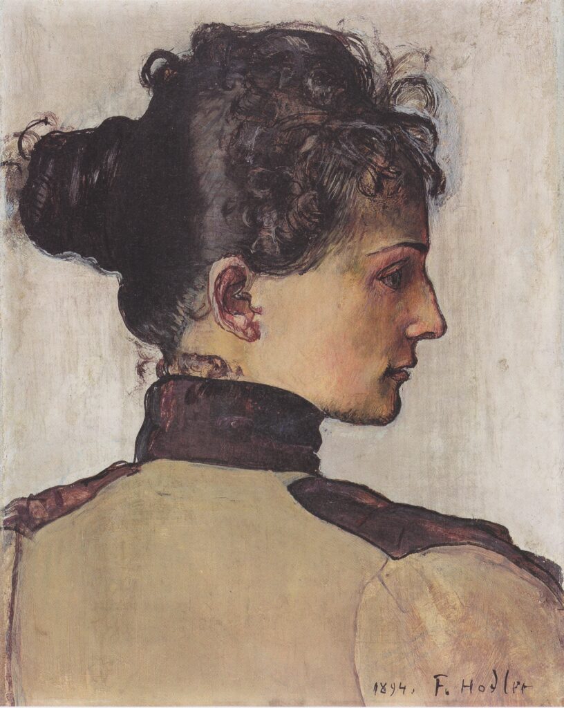 Portrait of Berthe Jacques (1894) - Ferdinand Hodler Tablo