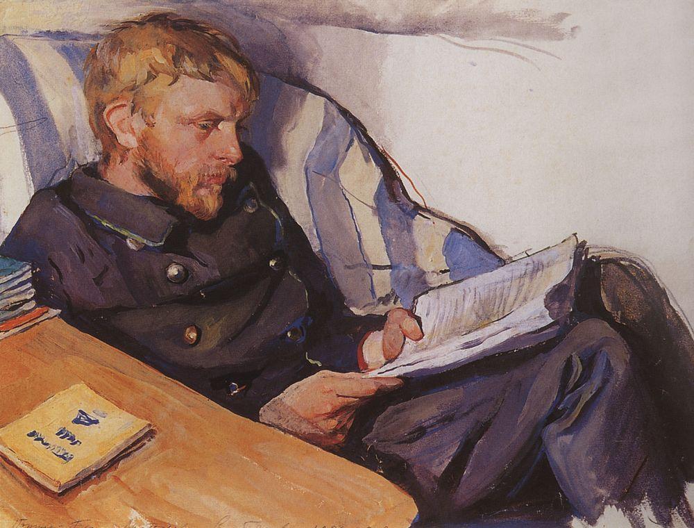 Portrait of Boris Serebryakov (1908) – Zinaida Serebriakova Tablo
