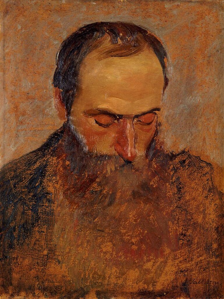 Portrait of Edouard Vuillard (1893) - Félix Vallotton Tablo