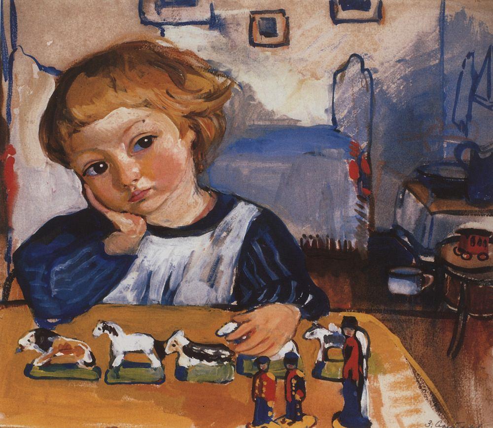 Portrait of Eugene Serebryakov (1909) – Zinaida Serebriakova Tablo