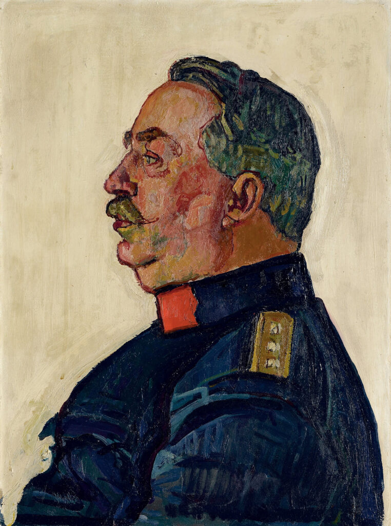 Portrait of General Ulrich Wille (1915) - Ferdinand Hodler Tablo
