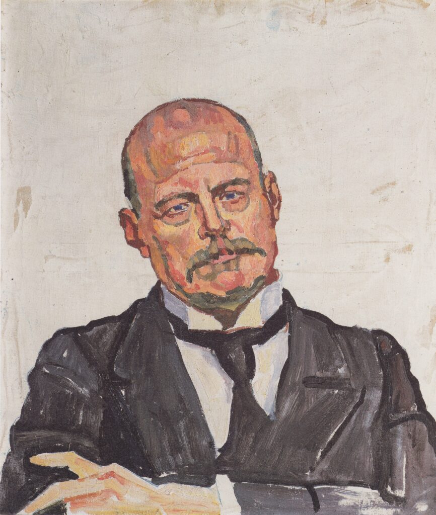 Portrait of Georges Navazza (1916) - Ferdinand Hodler Tablo