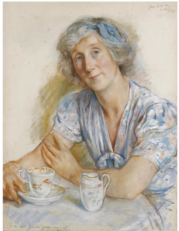 Portrait of Geraldine Cobb (1947) – Zinaida Serebriakova Tablo