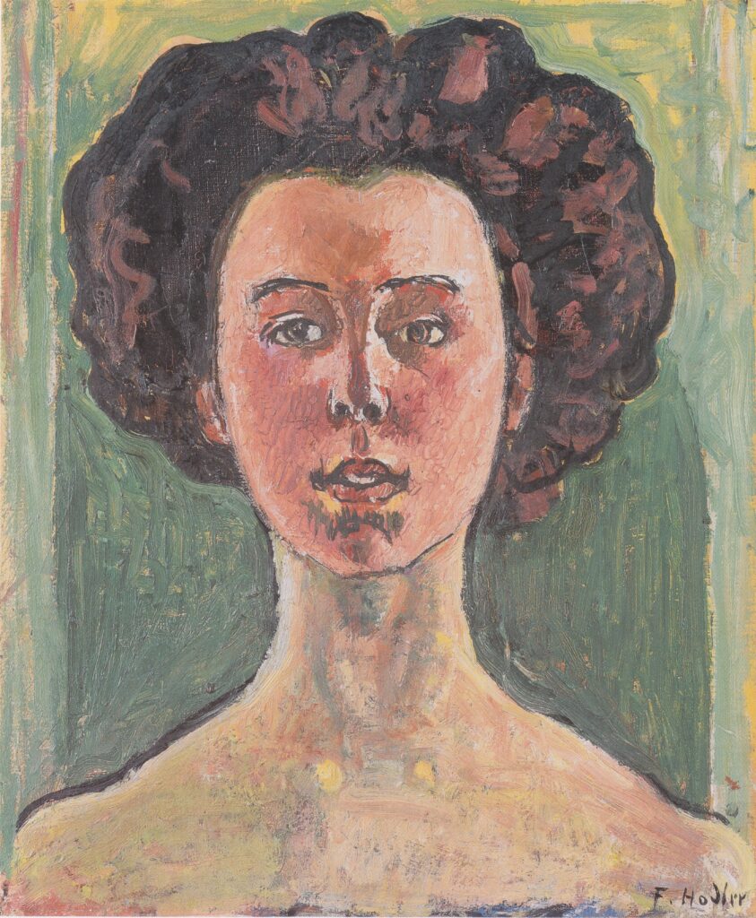 Portrait of Gertrud Mueller (1912) - Ferdinand Hodler Tablo