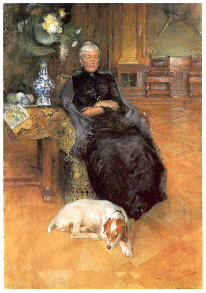Portrait of Gothilda Furstenberg (1891) - Carl Larsson Tablo
