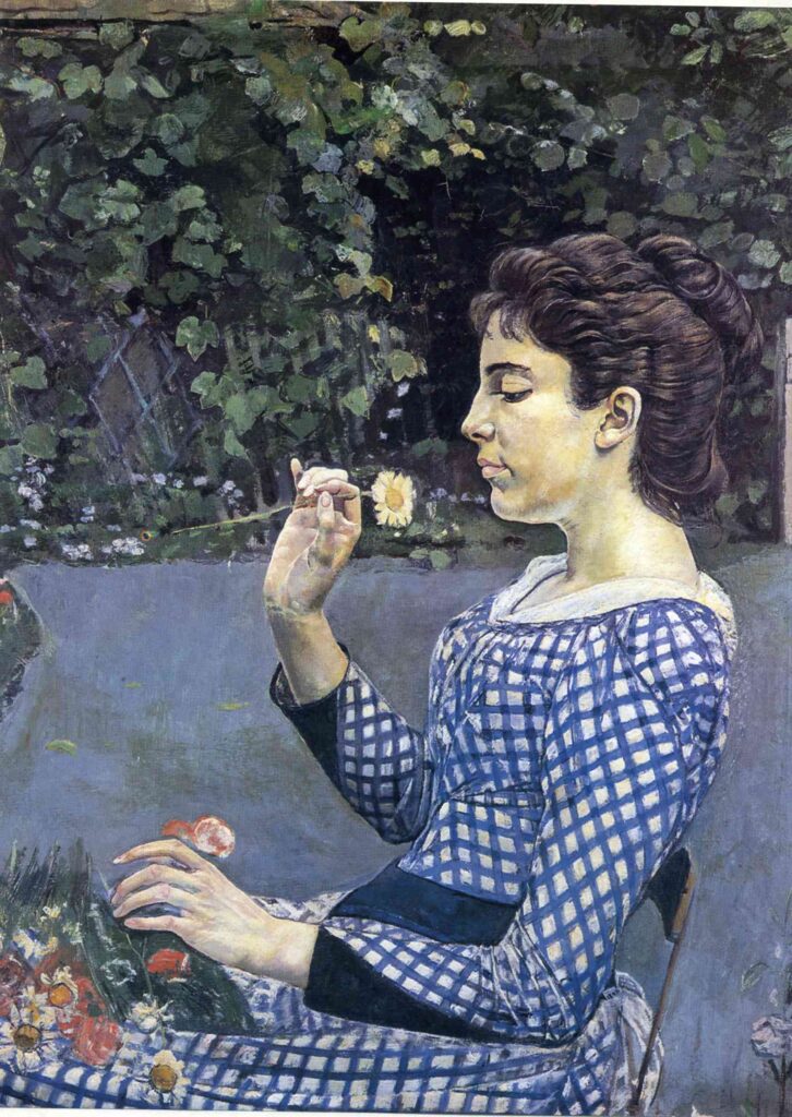 Portrait of Helene Weigle – Ferdinand Hodler Tablo