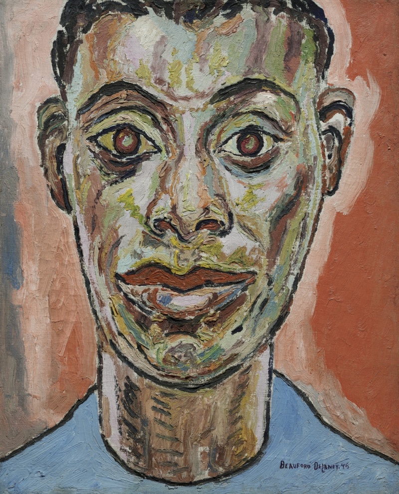 Portrait of James Baldwin (1945) – Beauford Delaney Tablo
