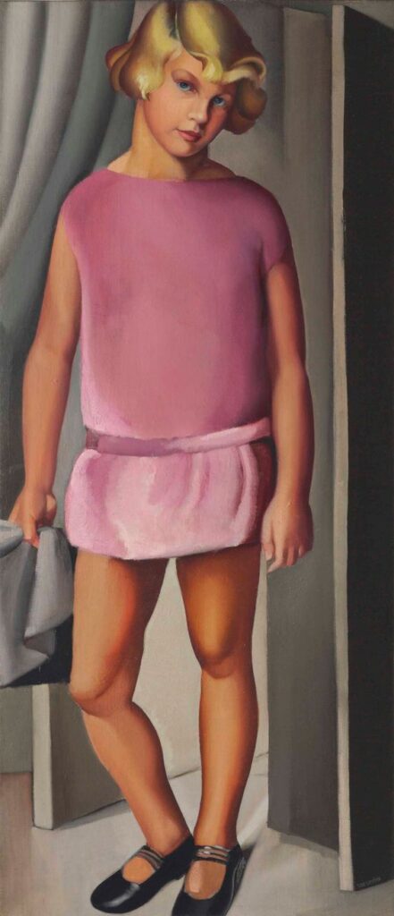 Portrait of Kizette (1924) - Tamara de Lempicka Tablo