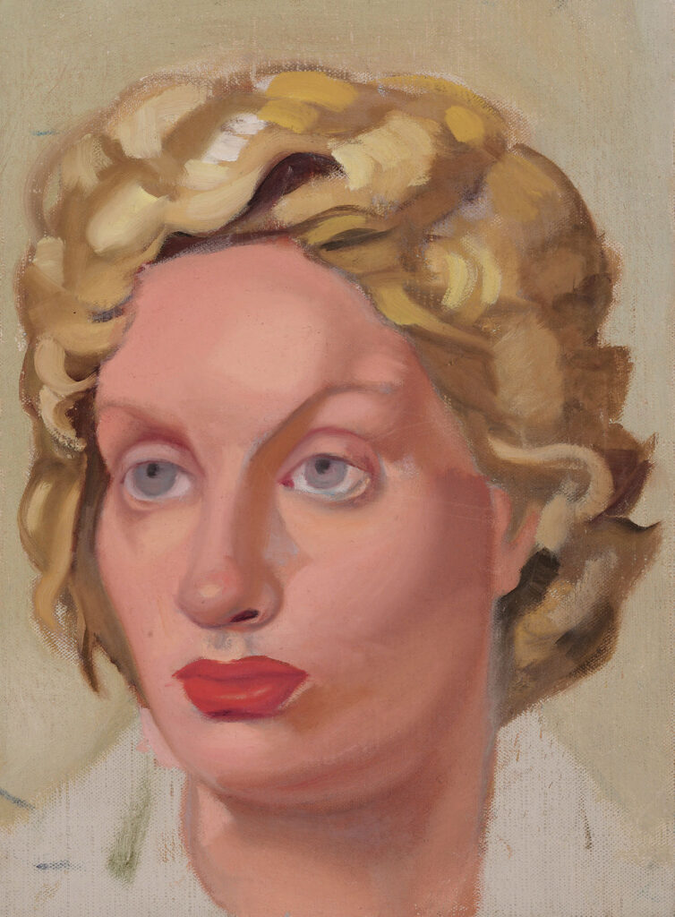 Portrait of Kizette Adult II (1955) - Tamara de Lempicka Tablo