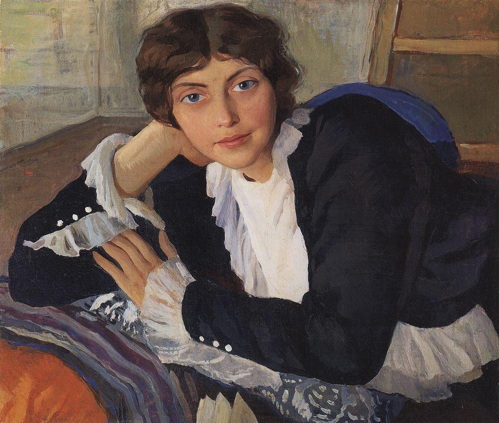 Portrait of Lola Braz (1910) – Zinaida Serebriakova Tablo