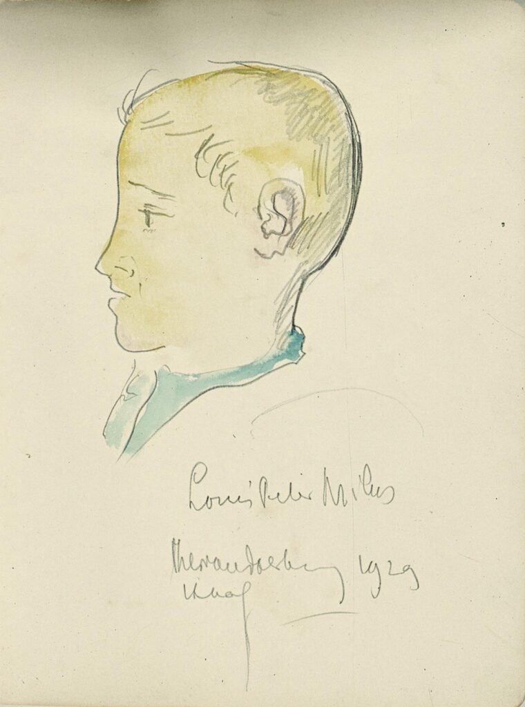Portrait of Louis Peter Milius - Theo van Doesburg Tablo