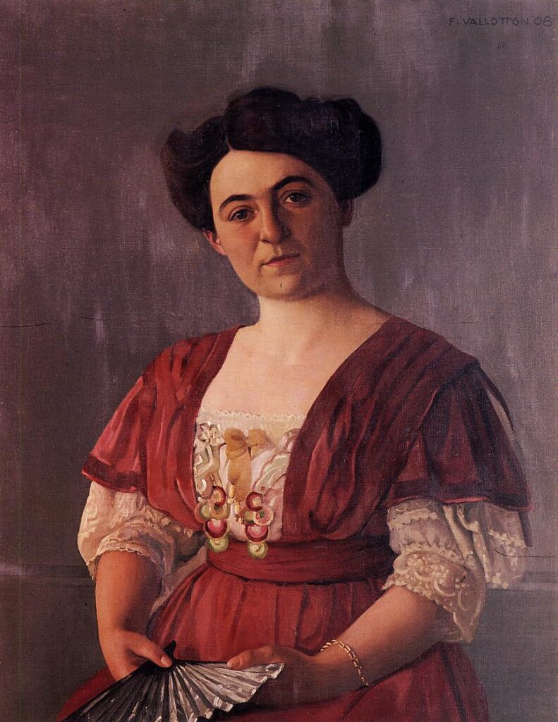 Portrait of Madame Haasen (1908) – Félix Vallotton Tablo