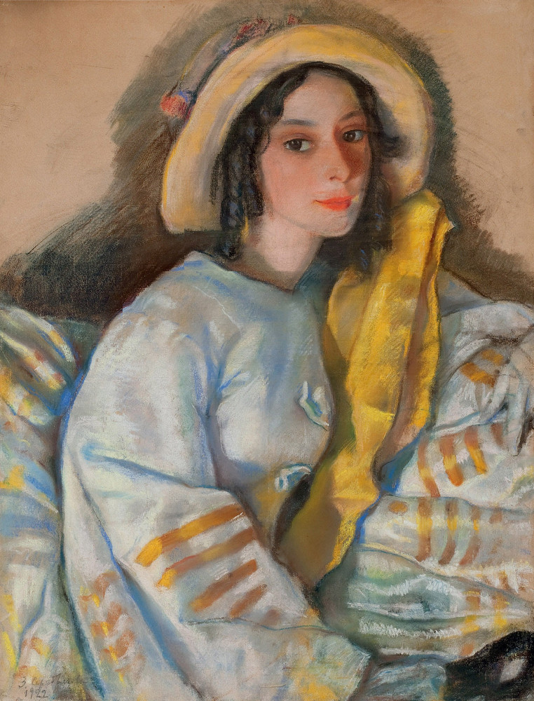 Portrait of Marietta Frangopulo (1922) – Zinaida Serebriakova Tablo