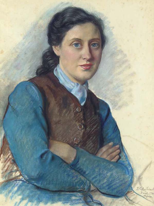 Portrait of Mrs Beilitz (1941) – Zinaida Serebriakova Tablo