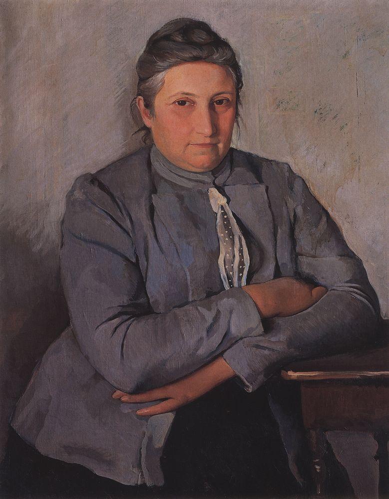 Portrait of N. Lanceray. Mom (1912) – Zinaida Serebriakova Tablo