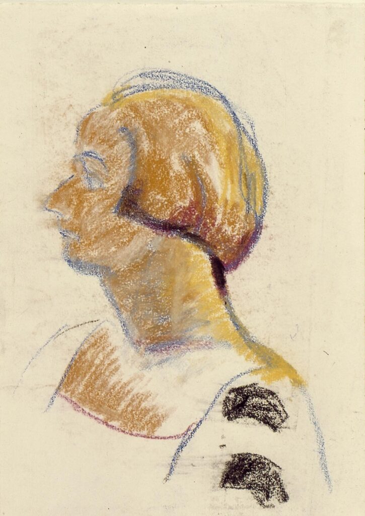 Portrait of Nelly van Doesburg - Theo van Doesburg Tablo