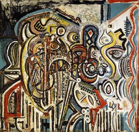Portrait of Pegeen (1943) – Richard Pousette-Dart Tablo