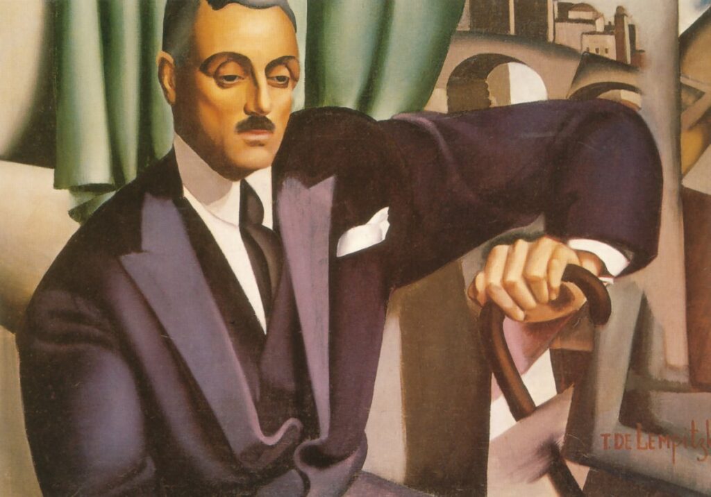 Portrait of Prince Eristoff (1925) – Tamara de Lempicka Tablo