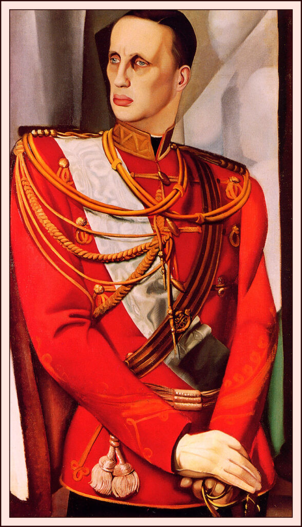 Portrait of S.A.I. Grand Duke Gavriil Kostantinovic (1927) - Tamara de Lempicka Tablo