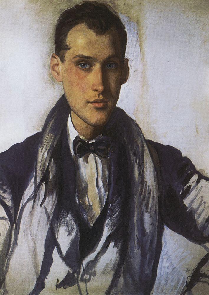 Portrait of Sergei Rostislavovich Ernst (1921) – Zinaida Serebriakova Tablo