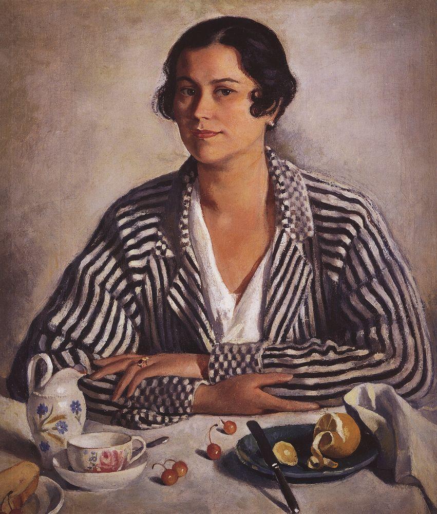 Portrait of Troinitsky (1924) – Zinaida Serebriakova Tablo