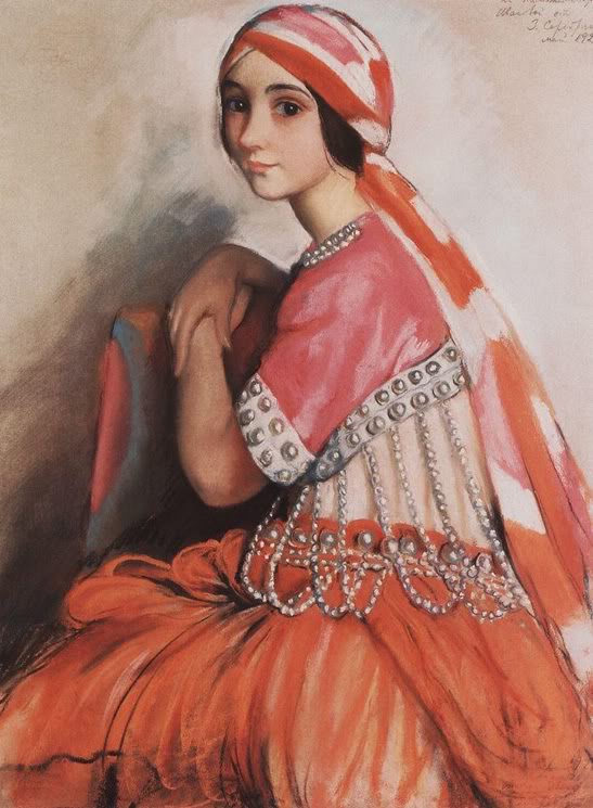 Portrait of a ballerina L.A. Ivanova (1922) – Zinaida Serebriakova Tablo