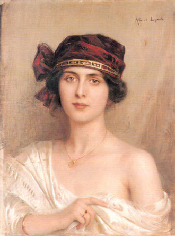 Portrait of a young lady (1890) – Albert Lynch Tablo