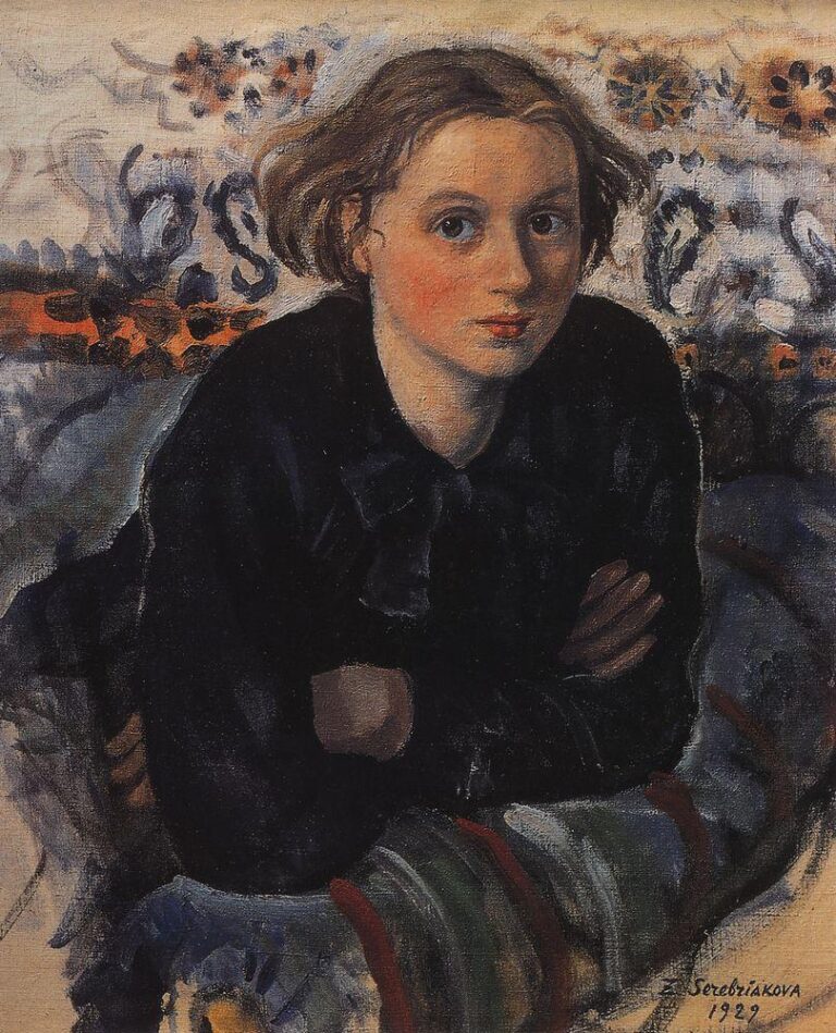 Portrait of daughter Katya (1929) – Zinaida Serebriakova Tablo