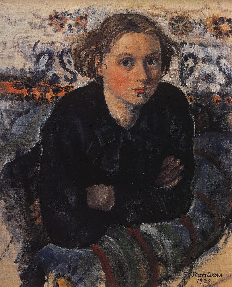 Portrait of daughter Katya (1929) – Zinaida Serebriakova Tablo
