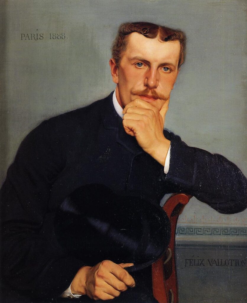 Portrait of the Artist`s Brother with Hat (1888) - Félix Vallotton Tablo