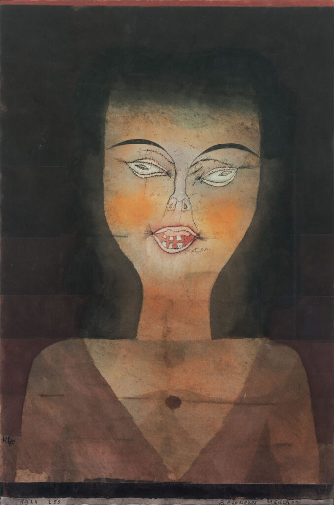 Possessed girl (1924) – Paul Klee Tablo