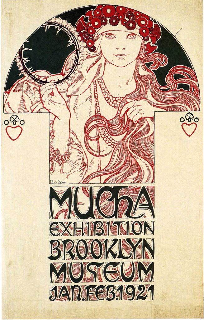 Poster for the Brooklyn Exhibition (1921) - Alphonse Mucha Tablo