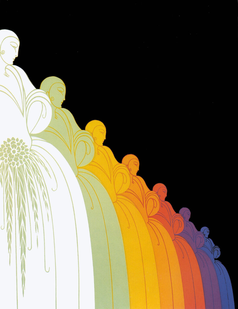 Pretty Ladies - Erté Tablo