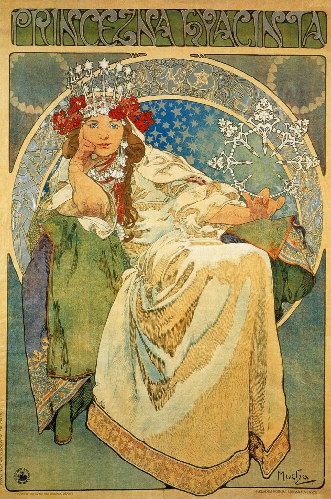 Princess Hyacinth (1911) - Alphonse Mucha Tablo