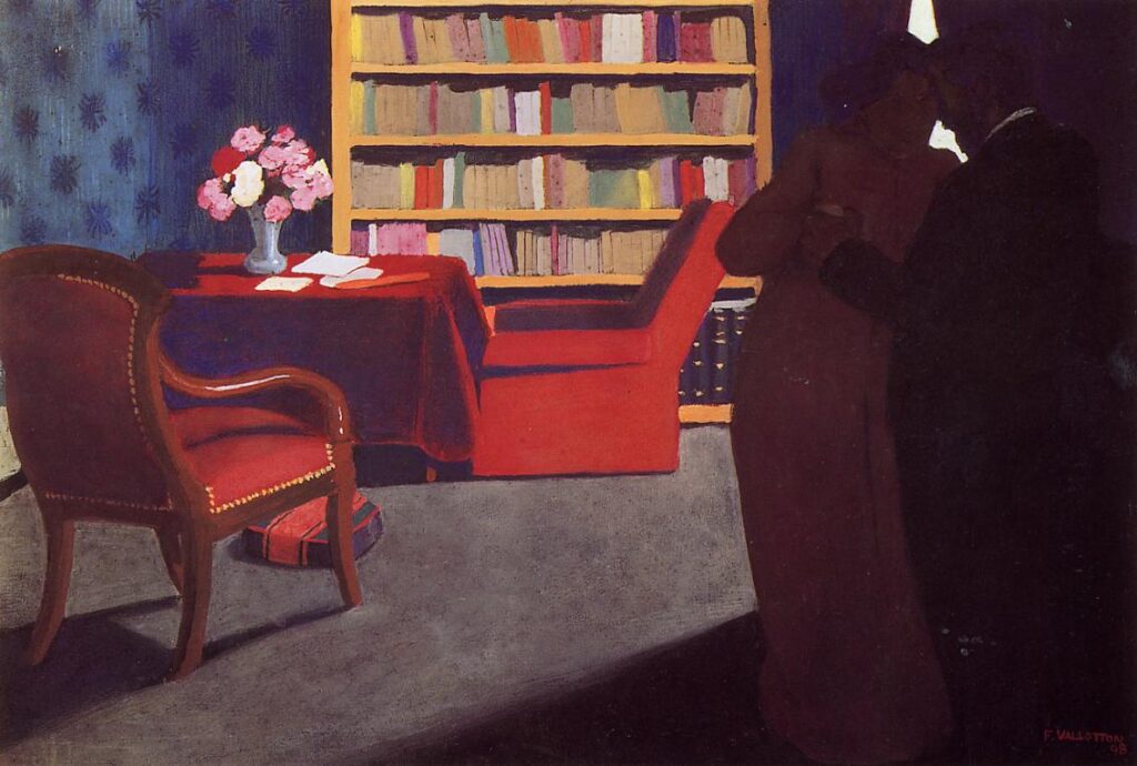 Private Conversation (1898) – Félix Vallotton Tablo