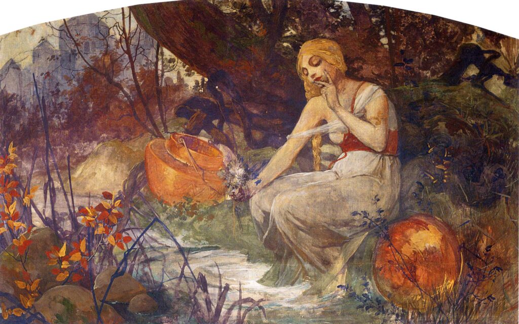 Prophetess (1896) - Alphonse Mucha Tablo