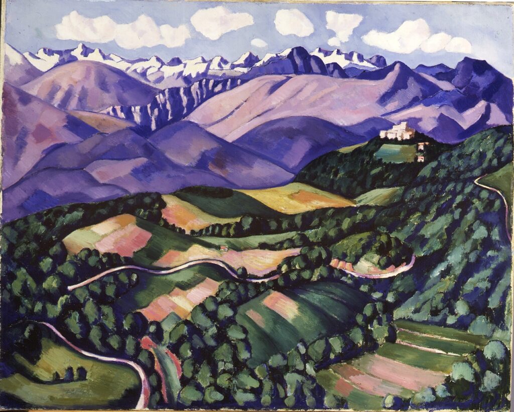 Purple Mountains, Vence (1926) - Marsden Hartley Tablo