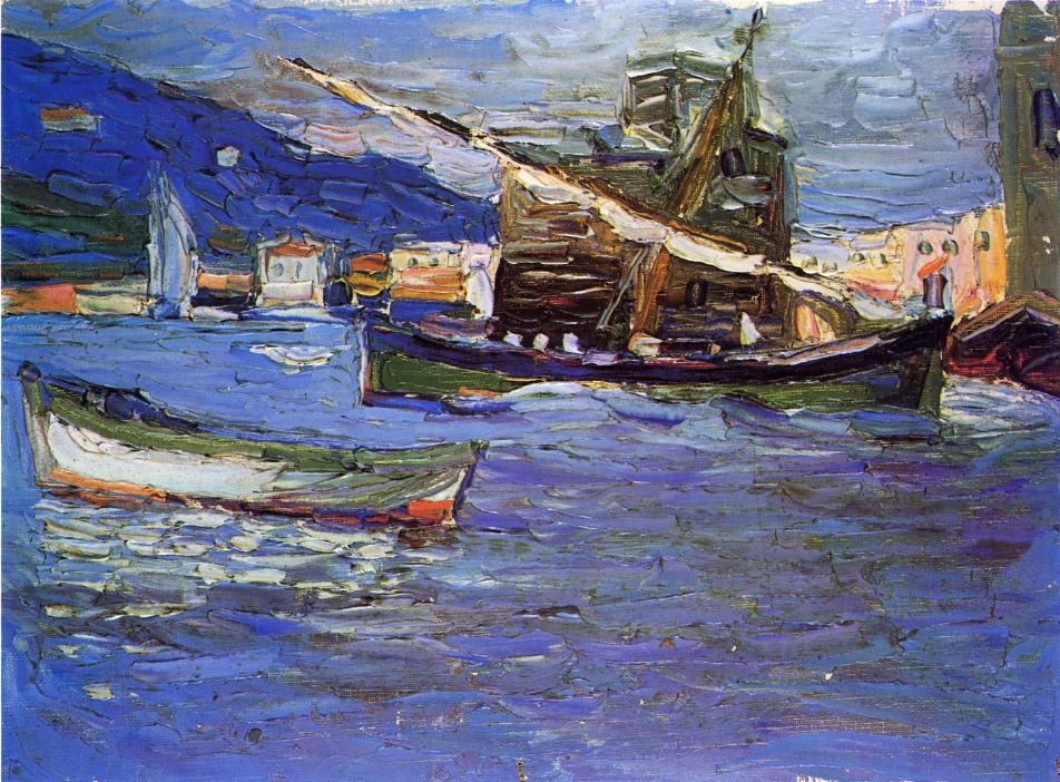 Rapallo Grauer day (1905) – Wassily Kandinsky Tablo