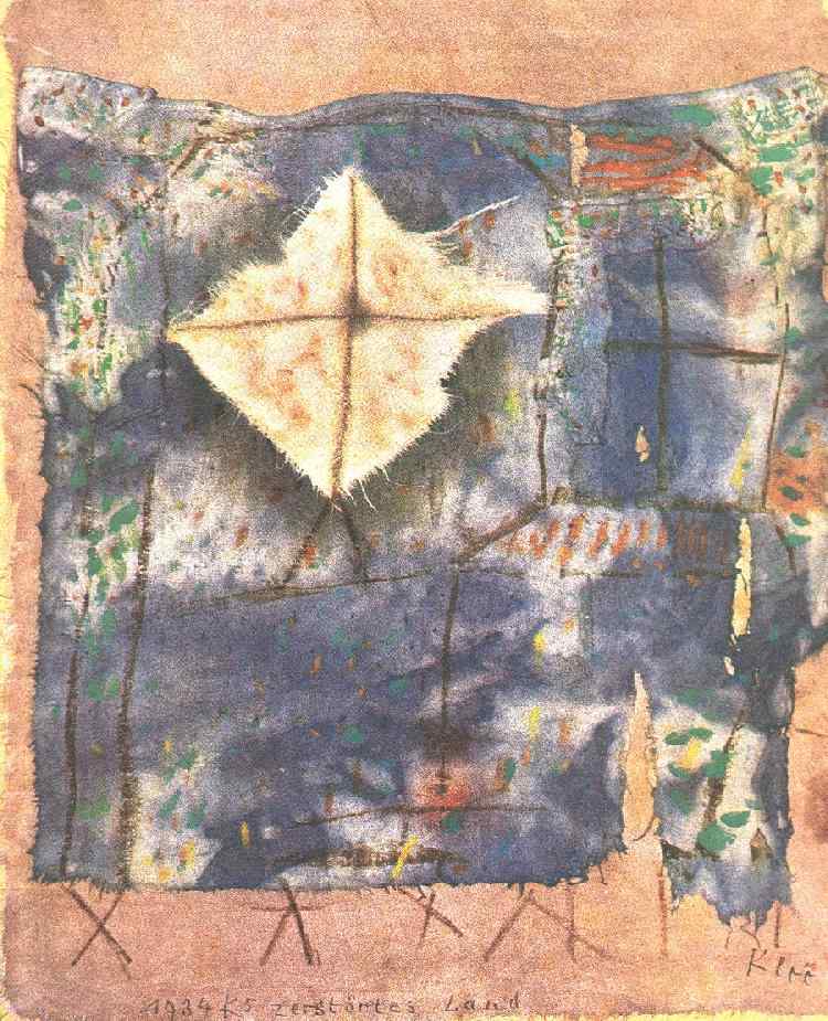 Ravaged land (1921) – Paul Klee Tablo