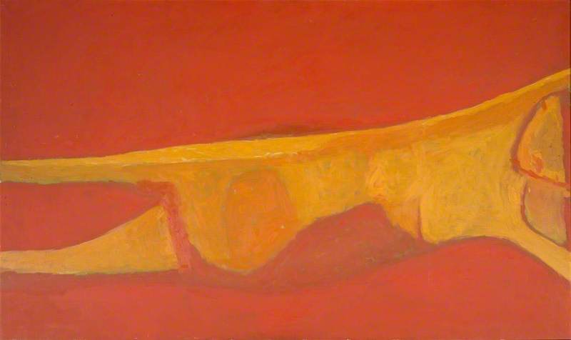 Reclining Nude (Red Nude) (1956) – William Scott Tablo