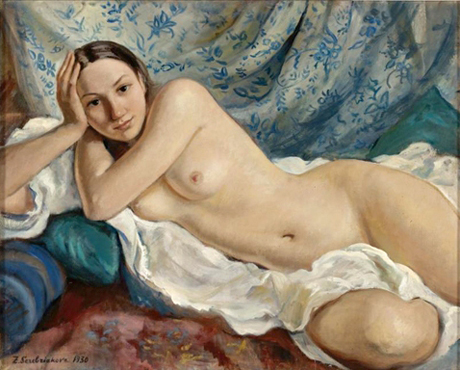Reclining Nude – Zinaida Serebriakova Tablo