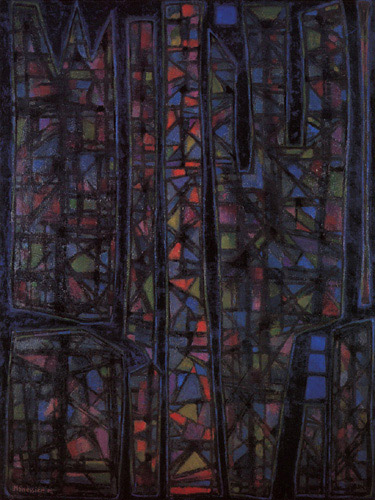 Recueillement nocturne II (1952) – Alfred Manessier Tablo