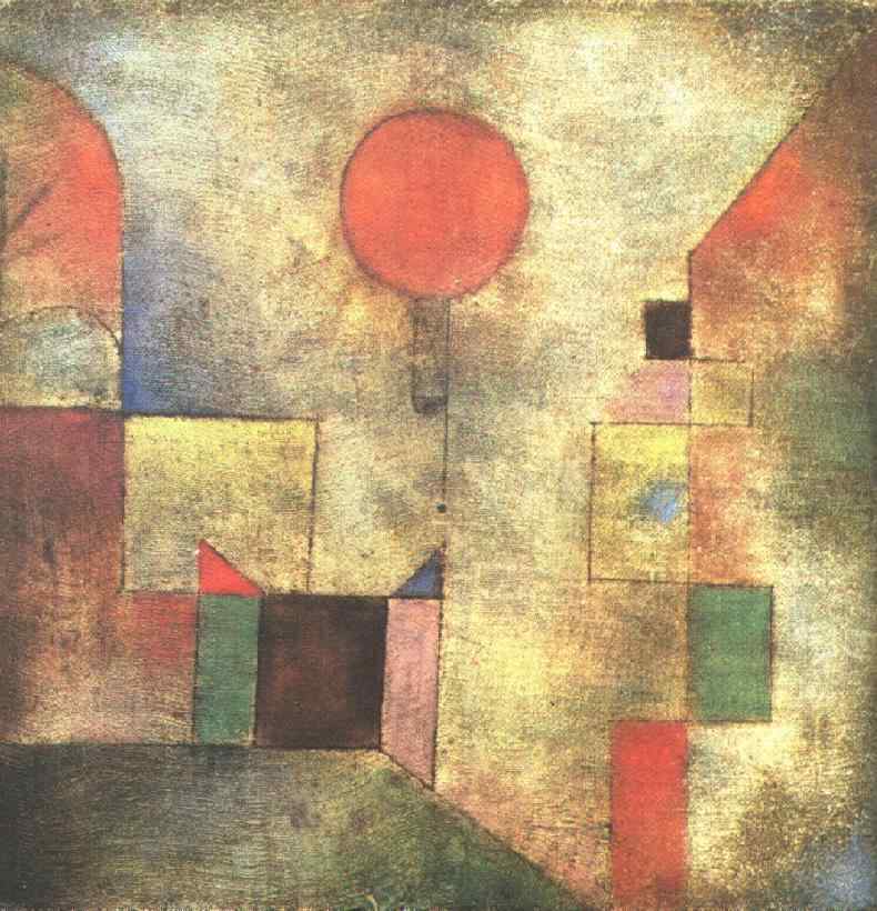 Red Balloon (1922) – Paul Klee Tablo