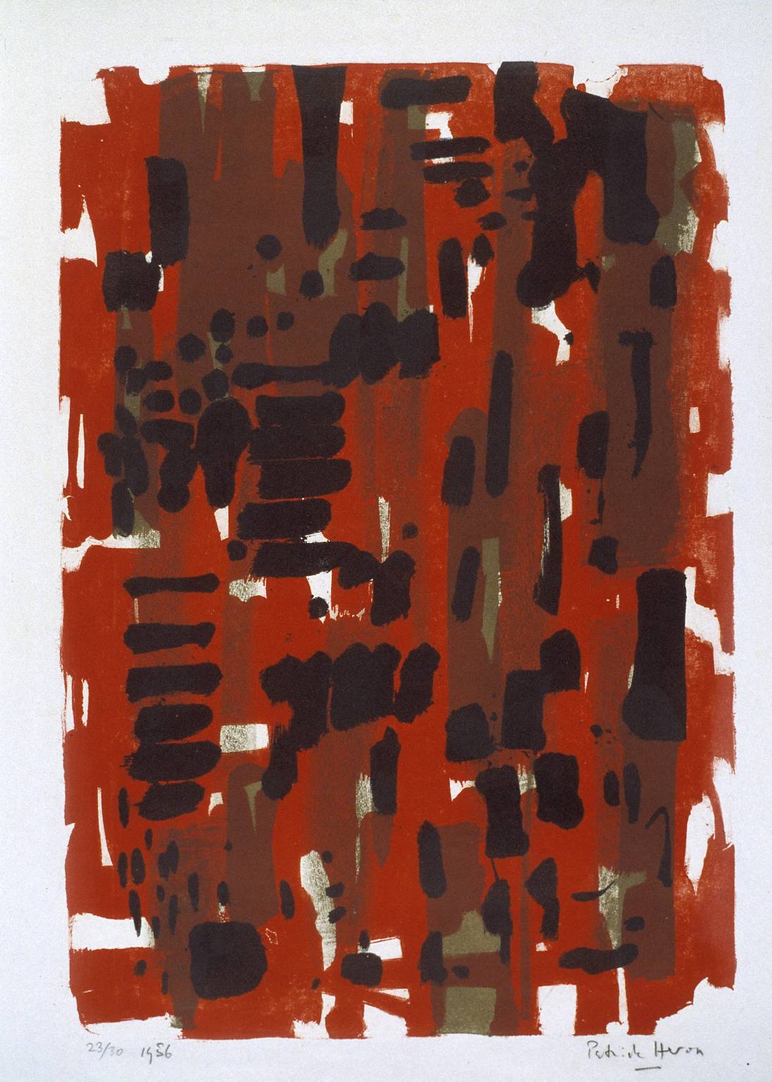 Red Garden (1956) - Patrick Heron Tablo kanvas tablo