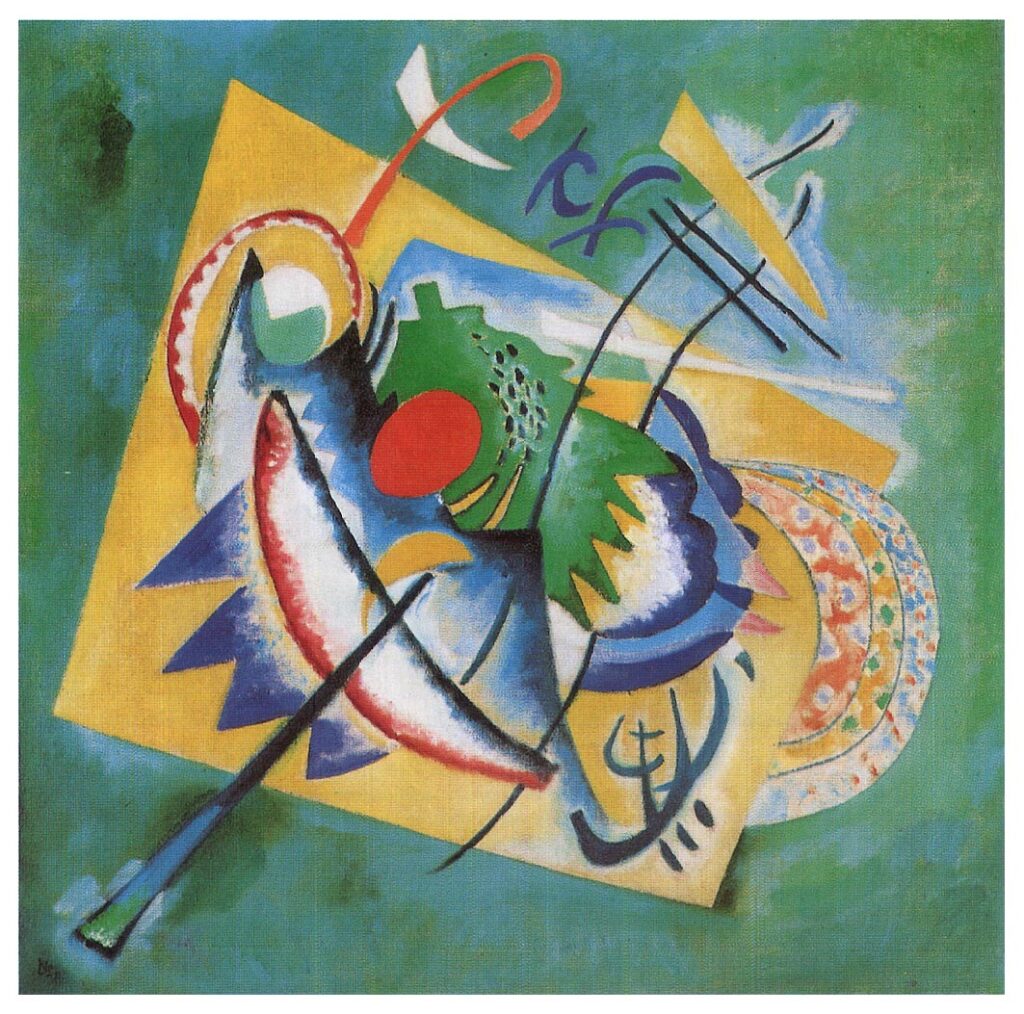 Red Oval (1920) - Wassily Kandinsky Tablo