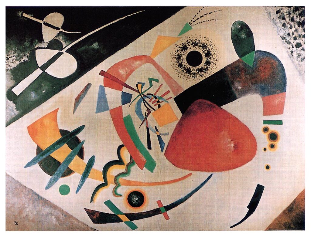 Red spot II (1921) – Wassily Kandinsky Tablo