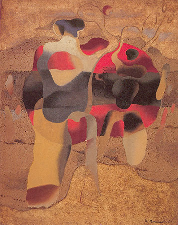 Reddish Tennis (1935) – Willi Baumeister Tablo