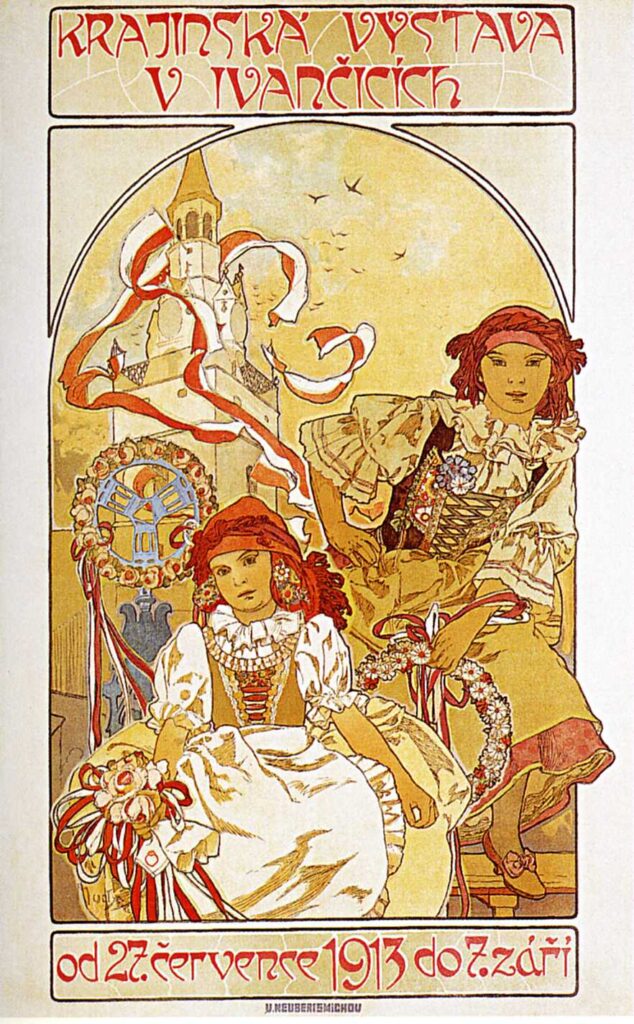 Regional Exhibition in Ivancice (1912) - Alphonse Mucha Tablo