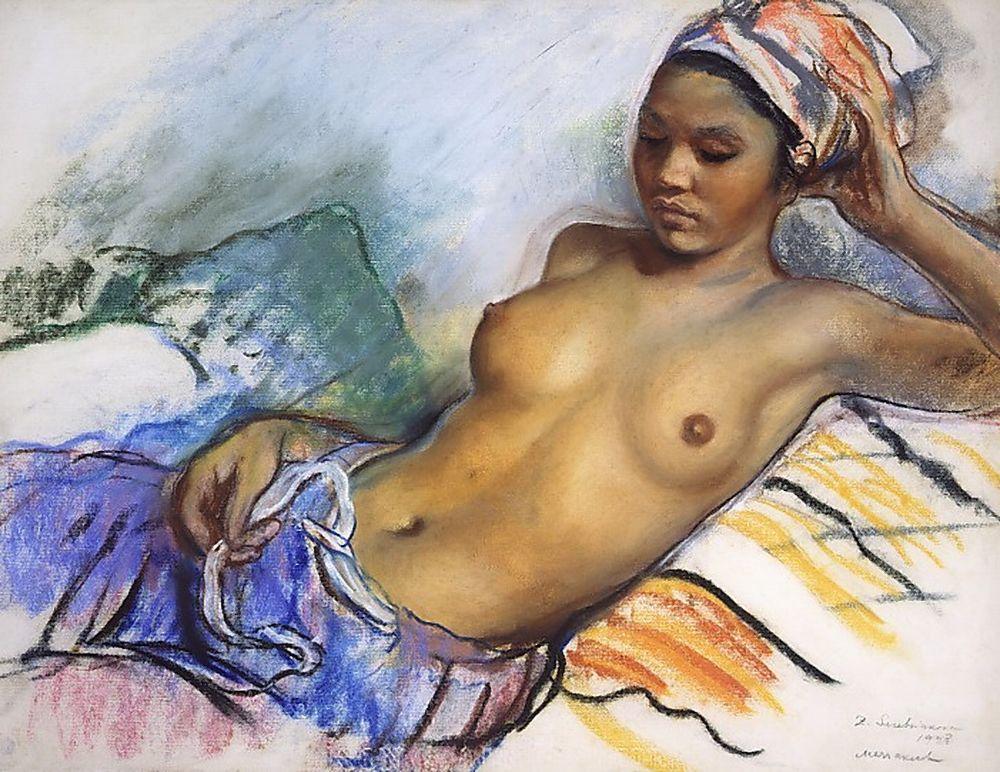 Resting Negro. Marrakesh (1928) – Zinaida Serebriakova Tablo